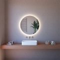 Lustro smart do łazienki z podświetleniem LED okrągłe 60cm zapobiegające parowaniu ETR116-S Promocja