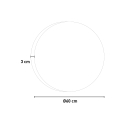 Lustro smart do łazienki z podświetleniem LED okrągłe 60cm zapobiegające parowaniu ETR116-S Oferta