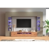 Nowoczesna ściana do salonu z szafką RTV i 2 witrynami Egypt TW Oferta