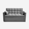 Szara sofa rozkładana 2-osobowa z wysuwanym siedziskiem Kilios Oferta