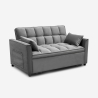 Szara sofa rozkładana 2-osobowa z wysuwanym siedziskiem Kilios Sprzedaż