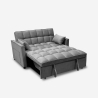 Szara sofa rozkładana 2-osobowa z wysuwanym siedziskiem Kilios Sprzedaż