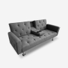 Sofa z funkcją spania rozkładana dwuosobowa z podłokietnikiem i uchwytem na napoje Otium Oferta