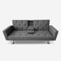 Sofa z funkcją spania rozkładana dwuosobowa z podłokietnikiem i uchwytem na napoje Otium Katalog