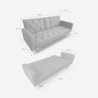 Sofa z funkcją spania rozkładana dwuosobowa z podłokietnikiem i uchwytem na napoje Otium Model