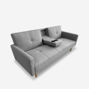 Sofa do spania 2 osobowa w stylu nordyckim z tkaniny z uchwytem na napoje Donum Sprzedaż