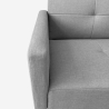 Sofa do spania 2 osobowa w stylu nordyckim z tkaniny z uchwytem na napoje Donum Wybór