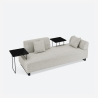 Modułowa sofa 3-osobowa z poduszkami i stolikami Salus Sprzedaż