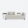 Modułowa sofa 3-osobowa z poduszkami i stolikami Salus Rabaty