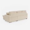 Sofa narożnik rozkładany 3-osobowy z możliwością konfiguracji w tkaninie bouclé Nivee Model