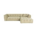 Prawostronna sofa modułowa 4-osobowa z weluru prążkowanego Cady Velvet Oferta