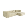 Prawostronna sofa modułowa 4-osobowa z weluru prążkowanego Cady Velvet Sprzedaż