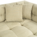 Prawostronna sofa modułowa 4-osobowa z weluru prążkowanego Cady Velvet Model
