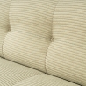 Prawostronna sofa modułowa 4-osobowa z weluru prążkowanego Cady Velvet Środki