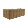 Nowoczesna sofa dwuosobowa z bouclé w kolorze khaki 192 cm Cady 2 Rabaty