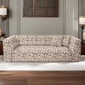 Nowoczesna sofa 3-osobowa z tkaniny wzorzystej z poduszkami 235cm Cady 3 Promocja