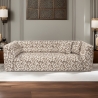 Nowoczesna sofa 3-osobowa z tkaniny wzorzystej z poduszkami 235cm Cady 3 Promocja