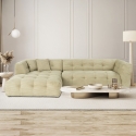 Modułowa lewostronna sofa narożna 4-osobowa z weluru Cady Velvet Promocja