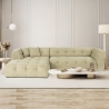 Modułowa lewostronna sofa narożna 4-osobowa z weluru Cady Velvet Promocja