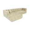Modułowa lewostronna sofa narożna 4-osobowa z weluru Cady Velvet Sprzedaż