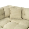 Modułowa lewostronna sofa narożna 4-osobowa z weluru Cady Velvet Cechy