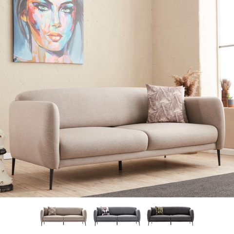 Nowoczesna sofa rozkładana 2-osobowa z regulowanym oparciem, tkanina Venus 2 Promocja