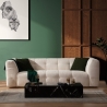 Nowoczesna sofa 3-osobowa z bouclé z poduszkami 235cm Cady Oferta