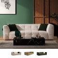 Nowoczesna sofa 3-osobowa z bouclé z poduszkami 235cm Cady Promocja