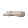 Modułowa sofa narożna 4-osobowa z szezlongiem w bouclè Cady Left Sprzedaż