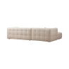 Modułowa sofa narożna 4-osobowa z szezlongiem w bouclè Cady Left Stan Magazynowy