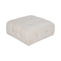 Biały puf podnóżek z bouclè 95x95 cm Bubble PB Sprzedaż