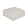 Biały puf podnóżek z bouclè 95x95 cm Bubble PB Sprzedaż