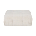 Biały puf podnóżek z bouclè 95x95 cm Bubble PB Oferta