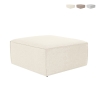 Nowoczesna kwadratowa pufa podnóżek lniana 85x85cm Fora P Promocja