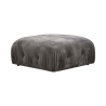 Pufa podnóżek z aksamitu 95x95cm Bubble PV Oferta