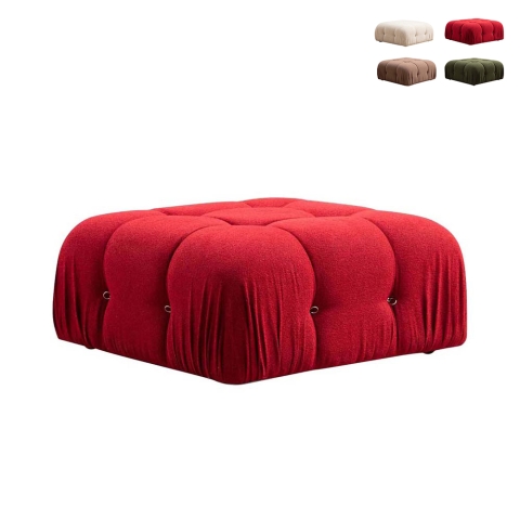 Pufa podnóżek z tkaniny 95x95 cm Bubble PT Promocja