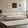 Sofa modułowa kremowa 4-osobowa z tkaniny Bubble 3S Wybór