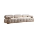 Sofa modułowa kremowa 4-osobowa z tkaniny Bubble 3S Sprzedaż