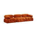 Modułowa sofa 4-osobowa z pomarańczowego weluru Bubble 3SV Sprzedaż