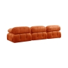 Modułowa sofa 4-osobowa z pomarańczowego weluru Bubble 3SV Oferta