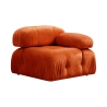 Modułowa sofa 4-osobowa z pomarańczowego weluru Bubble 3SV Sprzedaż