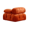 Modułowa sofa 4-osobowa z pomarańczowego weluru Bubble 3SV Rabaty