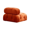 Modułowa sofa 4-osobowa z pomarańczowego weluru Bubble 3SV Katalog