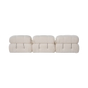 Modułowa sofa 4-osobowa w białej tkaninie bouclè Bubble 3SB Katalog