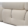 Modułowa sofa 4-osobowa w białej tkaninie bouclè Bubble 3SB Wybór