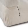 Modułowa sofa 4-osobowa w białej tkaninie bouclè Bubble 3SB Środki