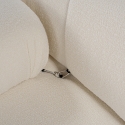 Modułowa sofa 4-osobowa w białej tkaninie bouclè Bubble 3SB Koszt