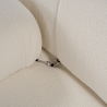 Modułowa sofa 4-osobowa w białej tkaninie bouclè Bubble 3SB Koszt