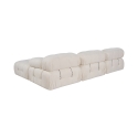 Modułowa sofa 4-osobowa z podnóżkiem w białym bouclé Bubble 3SPB Stan Magazynowy