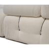 Modułowa sofa 4-osobowa z podnóżkiem w białym bouclé Bubble 3SPB Model